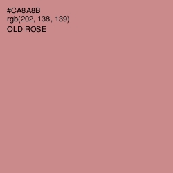 #CA8A8B - Old Rose Color Image