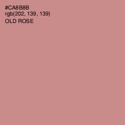 #CA8B8B - Old Rose Color Image