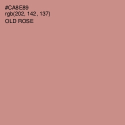 #CA8E89 - Old Rose Color Image