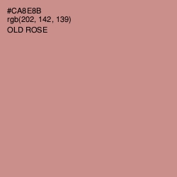 #CA8E8B - Old Rose Color Image