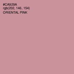#CA929A - Oriental Pink Color Image
