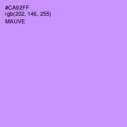 #CA92FF - Mauve Color Image