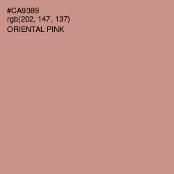 #CA9389 - Oriental Pink Color Image