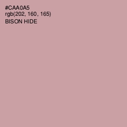 #CAA0A5 - Bison Hide Color Image