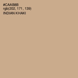 #CAAB8B - Indian Khaki Color Image