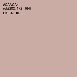#CAACA4 - Bison Hide Color Image