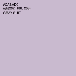 #CABAD0 - Gray Suit Color Image