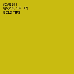 #CABB11 - Gold Tips Color Image
