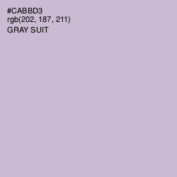 #CABBD3 - Gray Suit Color Image