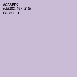 #CABBD7 - Gray Suit Color Image