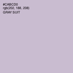 #CABCD0 - Gray Suit Color Image