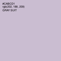#CABCD1 - Gray Suit Color Image