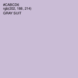 #CABCD6 - Gray Suit Color Image