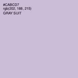 #CABCD7 - Gray Suit Color Image