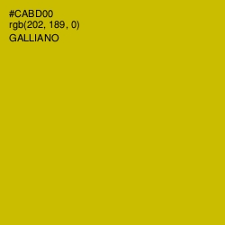 #CABD00 - Galliano Color Image