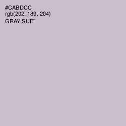 #CABDCC - Gray Suit Color Image