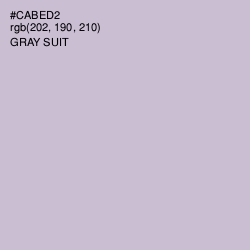 #CABED2 - Gray Suit Color Image
