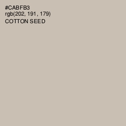 #CABFB3 - Cotton Seed Color Image