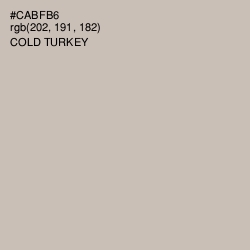 #CABFB6 - Cold Turkey Color Image