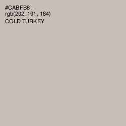 #CABFB8 - Cold Turkey Color Image