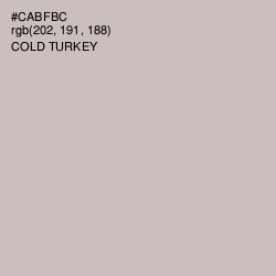 #CABFBC - Cold Turkey Color Image