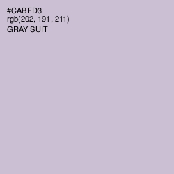 #CABFD3 - Gray Suit Color Image