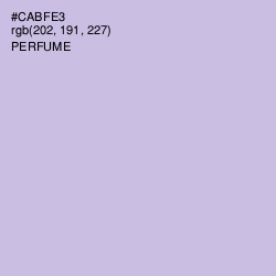 #CABFE3 - Perfume Color Image
