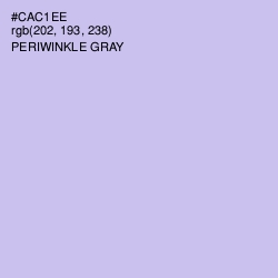 #CAC1EE - Periwinkle Gray Color Image