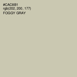 #CAC8B1 - Foggy Gray Color Image