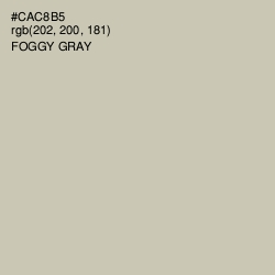 #CAC8B5 - Foggy Gray Color Image