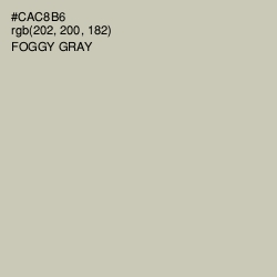 #CAC8B6 - Foggy Gray Color Image