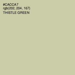 #CACCA7 - Thistle Green Color Image