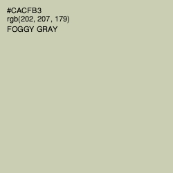 #CACFB3 - Foggy Gray Color Image