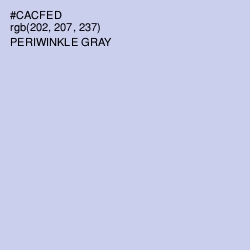 #CACFED - Periwinkle Gray Color Image