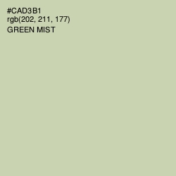 #CAD3B1 - Green Mist Color Image