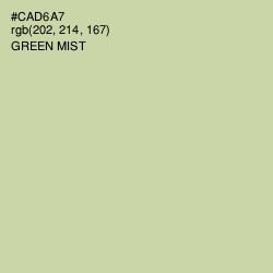 #CAD6A7 - Green Mist Color Image