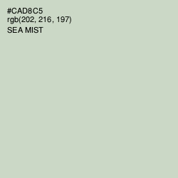 #CAD8C5 - Sea Mist Color Image