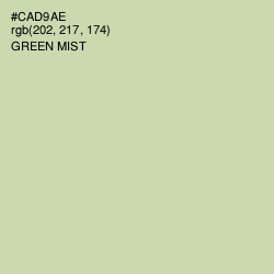 #CAD9AE - Green Mist Color Image
