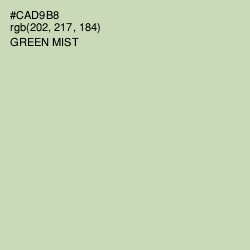 #CAD9B8 - Green Mist Color Image