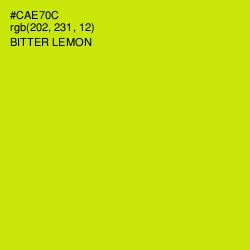 #CAE70C - Bitter Lemon Color Image