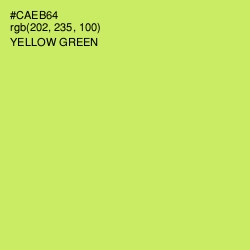 #CAEB64 - Yellow Green Color Image