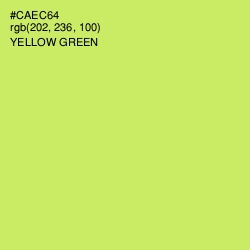 #CAEC64 - Yellow Green Color Image