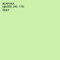 #CAF0AA - Reef Color Image