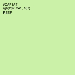 #CAF1A7 - Reef Color Image