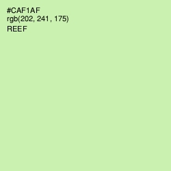 #CAF1AF - Reef Color Image