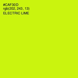 #CAF30D - Electric Lime Color Image