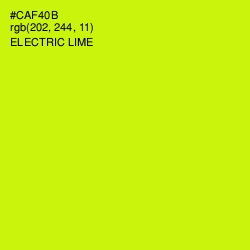 #CAF40B - Electric Lime Color Image