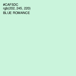 #CAF5DC - Blue Romance Color Image