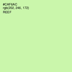 #CAF6AC - Reef Color Image