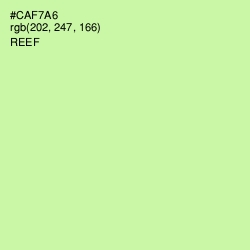 #CAF7A6 - Reef Color Image